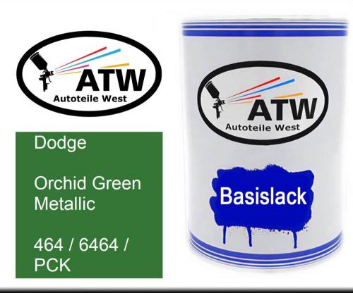 Dodge, Orchid Green Metallic, 464 / 6464 / PCK: 500ml Lackdose, von ATW Autoteile West.